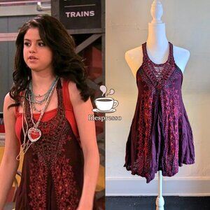 free people beaded halter tank ASO alex russo wizards of waverly place (XS)